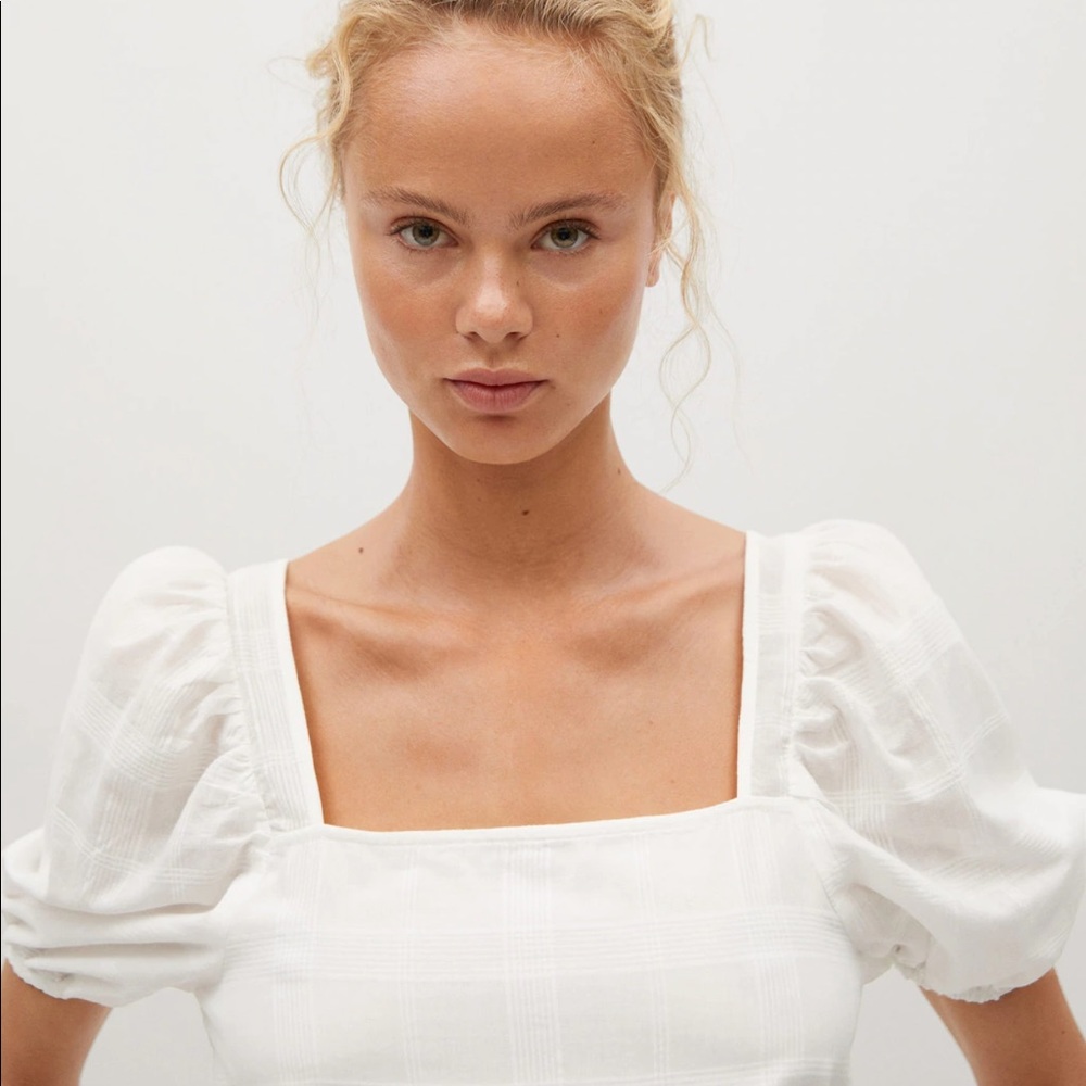 MNG cotton puffy sleeves dress bloggers fav - Picture 10 of 14